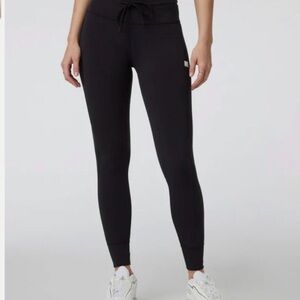 Vuori Black High-Rise Drawstring Leggings